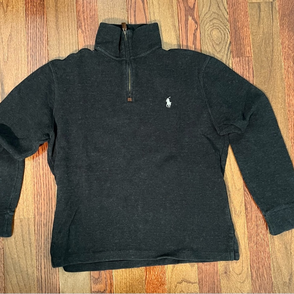 Polo Ralph Lauren men’s S black pullover sweater quarter zip